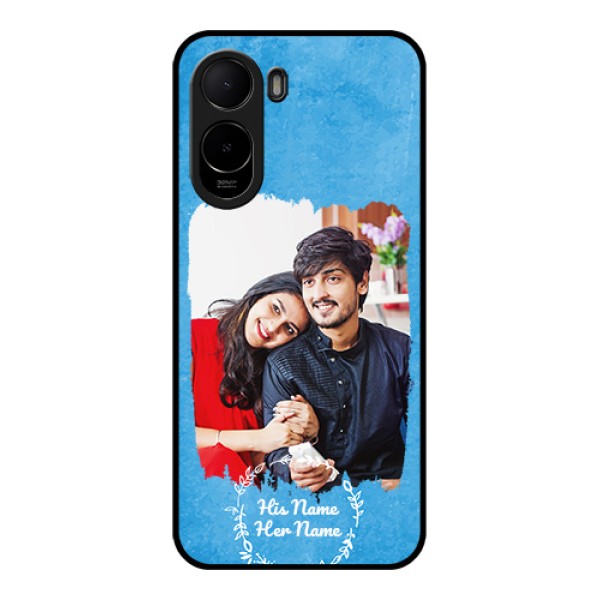 Xiaomi Redmi A7 Pro Custom Glass Phone Case - Blue Color Vintage Design Xiaomi Redmi A7 Pro Custom Glass Phone Case - Blue Color Vintage Design