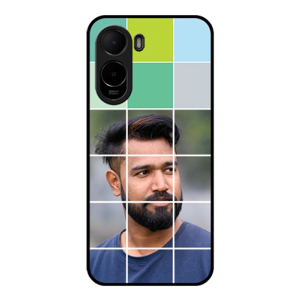 Xiaomi Redmi A7 Pro Custom Glass Phone Case - With White Box Pattern