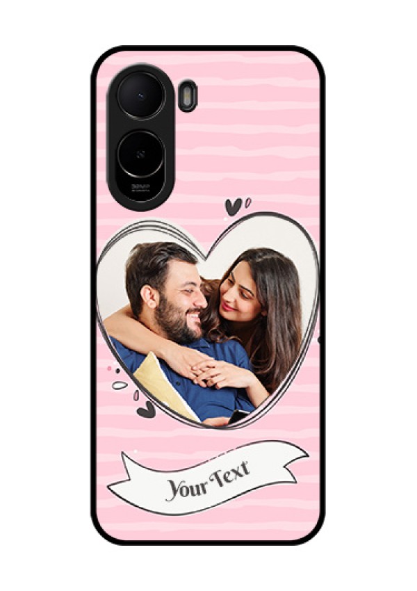 Xiaomi Redmi A7 Pro Custom Glass Phone Case - Vintage Heart Design