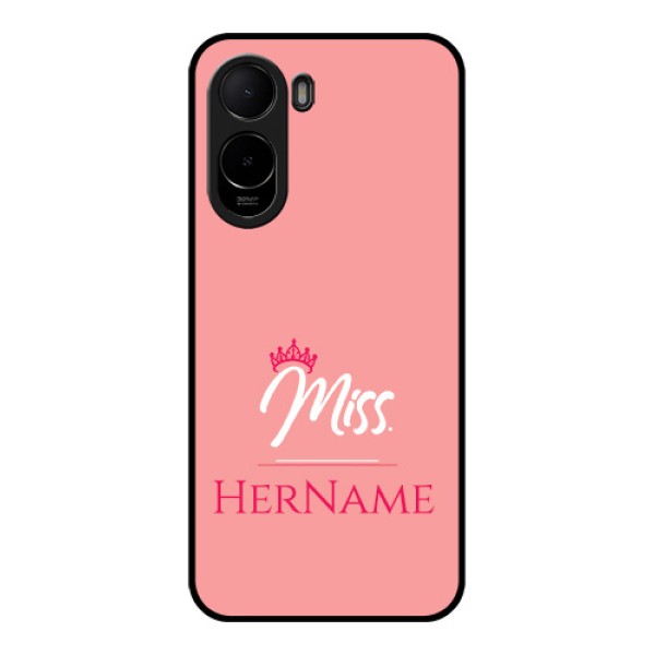 Xiaomi Redmi A7 Pro Custom Glass Phone Case - Mrs With Name Design