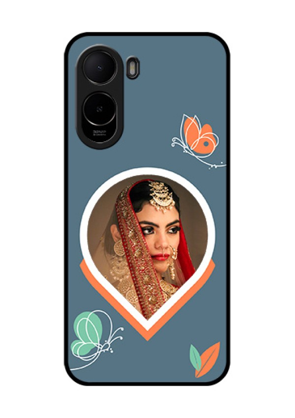 Xiaomi Redmi A7 Pro Custom Glass Phone Case - Droplet Butterflies Design