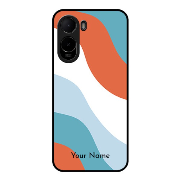 Xiaomi Redmi A7 Pro Custom Glass Phone Case - Coloured Waves Design Xiaomi Redmi A7 Pro Custom Glass Phone Case - Coloured Waves Design