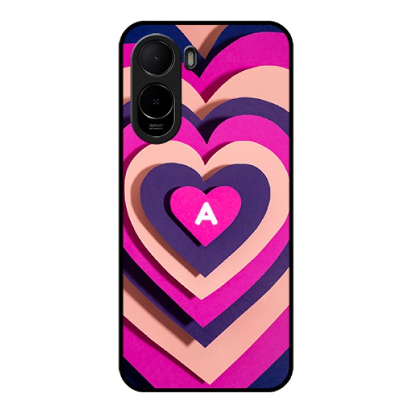 Xiaomi Redmi A7 Pro Custom Glass Phone Case - Cute Heart Pattern Design Xiaomi Redmi A7 Pro Custom Glass Phone Case - Cute Heart Pattern Design