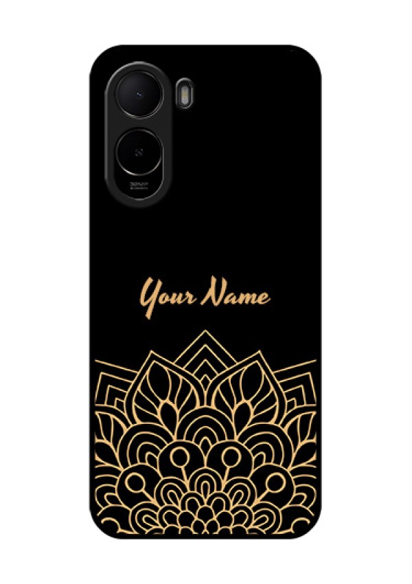 Xiaomi Redmi A7 Pro Custom Glass Phone Case - Golden Mandala Design