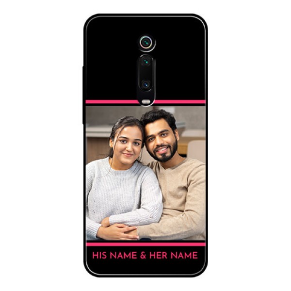 Redmi K20 Pro Custom Glass Mobile Case  - with Add Text Design