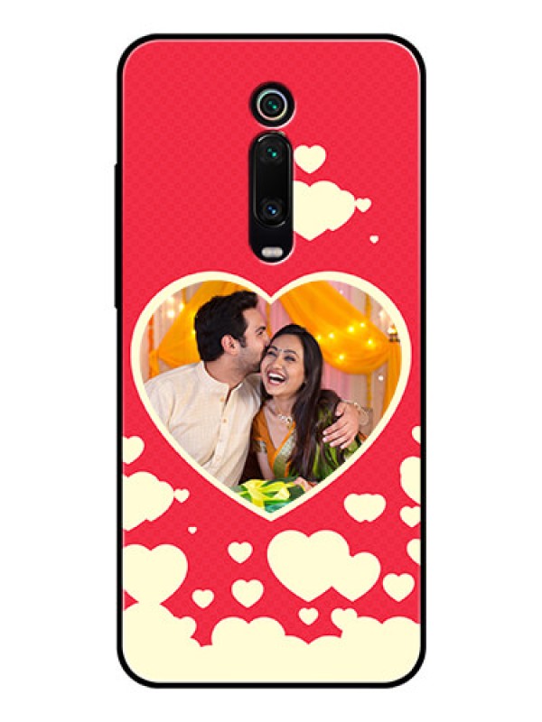 Custom Redmi K20 Pro Custom Glass Mobile Case  - Love Symbols Phone Cover Design