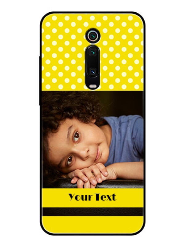 Custom Redmi K20 Pro Custom Glass Phone Case  - Bright Yellow Case Design