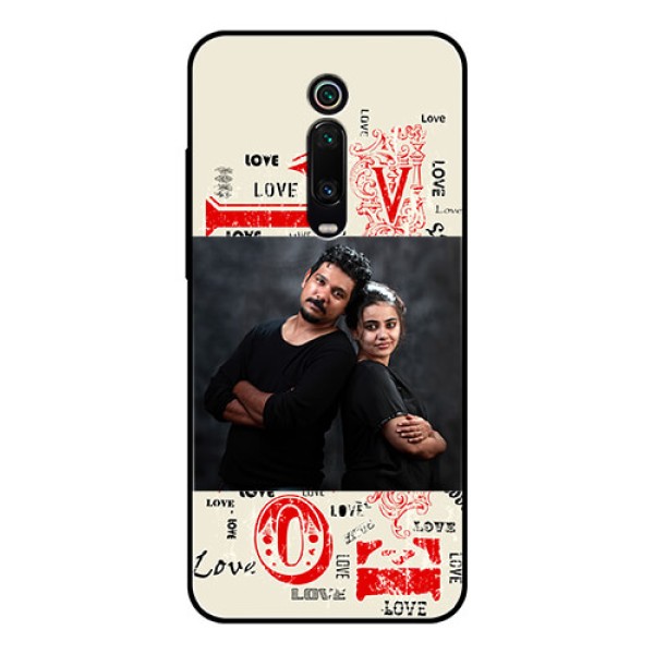 Redmi K20 Pro Photo Printing on Glass Case - Trendy Love Design Case Redmi K20 Pro Photo Printing on Glass Case - Trendy Love Design Case
