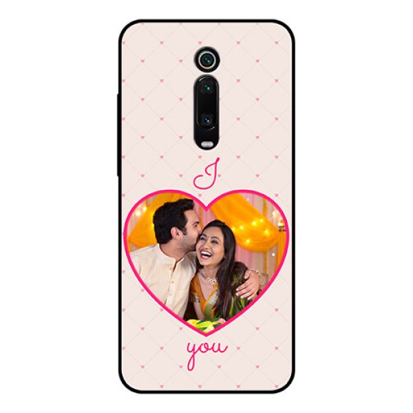Redmi K20 Pro Custom Glass Mobile Case  - Heart Shape Design