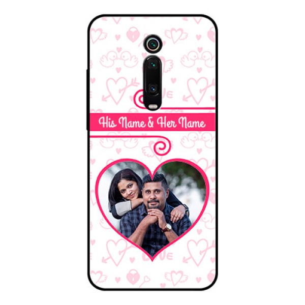 Redmi K20 Pro Personalized Glass Phone Case - Heart Shape Love Design Redmi K20 Pro Personalized Glass Phone Case - Heart Shape Love Design