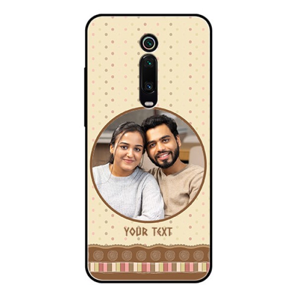 Redmi K20 Pro Custom Glass Mobile Case - Brown Dotted Mobile Case Design Redmi K20 Pro Custom Glass Mobile Case - Brown Dotted Mobile Case Design