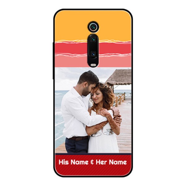 Redmi K20 Pro Custom Glass Mobile Case  - Colorful Case Design