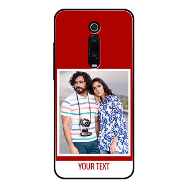 Redmi K20 Pro Personalized Glass Phone Case - Simple Red Color Design Redmi K20 Pro Personalized Glass Phone Case - Simple Red Color Design