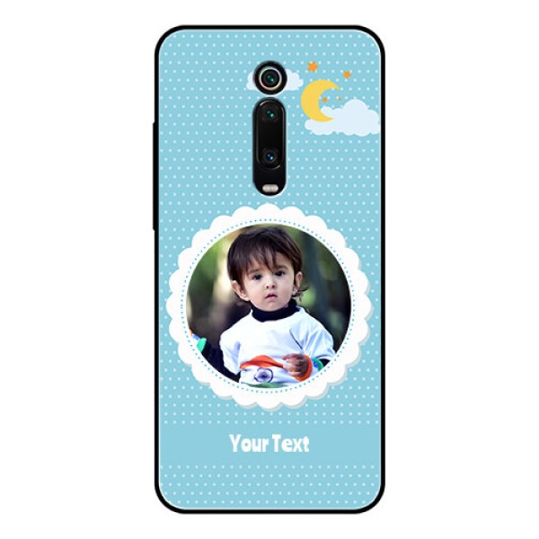 Redmi K20 Pro Personalised Glass Phone Case  - Violet Pattern Design