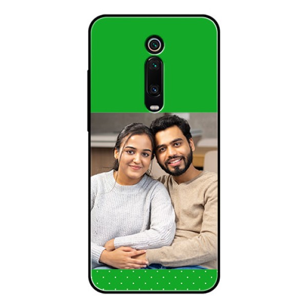 Redmi K20 Pro Personalized Glass Phone Case  - Green Pattern Design