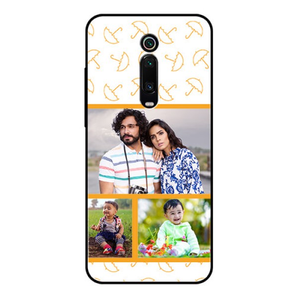 Redmi K20 Pro Custom Glass Mobile Case  - Yellow Pattern Design