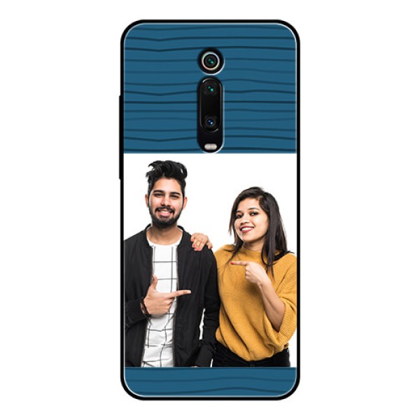 Redmi K20 Pro Custom Glass Phone Case - Blue Pattern Cover Design Redmi K20 Pro Custom Glass Phone Case - Blue Pattern Cover Design