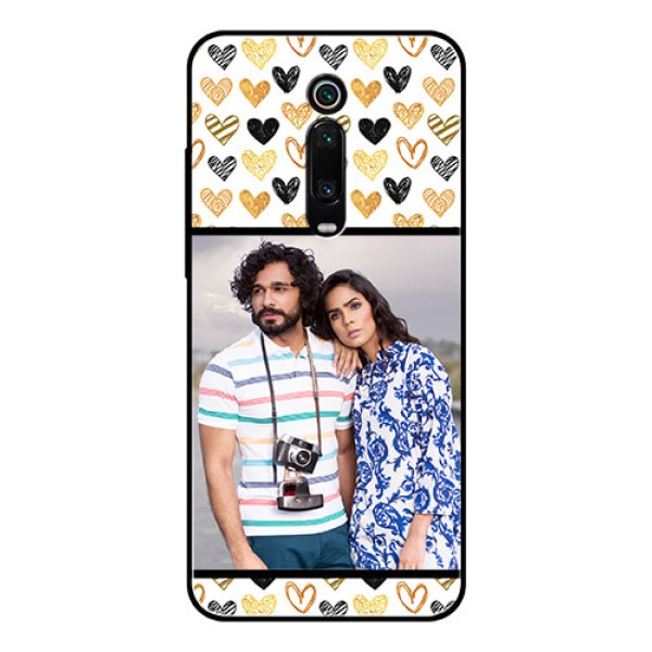 Redmi K20 Pro Photo Printing on Glass Case  - Love Symbol Design