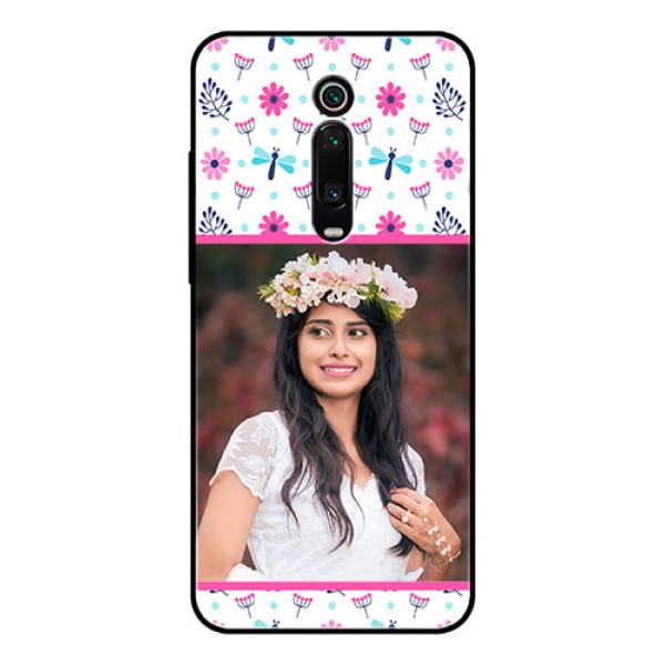 Redmi K20 Pro Photo Printing on Glass Case - Colorful Flower Design Redmi K20 Pro Photo Printing on Glass Case - Colorful Flower Design