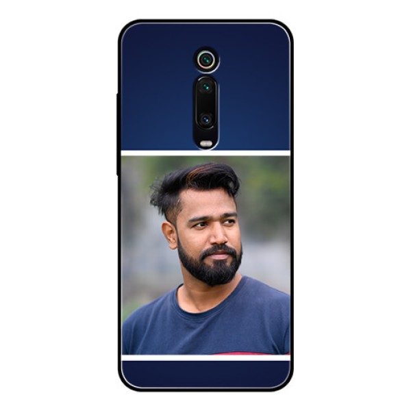 Redmi K20 Pro Personalized Glass Phone Case - Simple Royal Blue Design Redmi K20 Pro Personalized Glass Phone Case - Simple Royal Blue Design