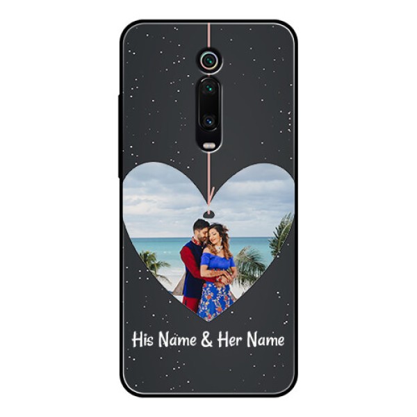 Redmi K20 Pro Custom Glass Phone Case  - Hanging Heart Design