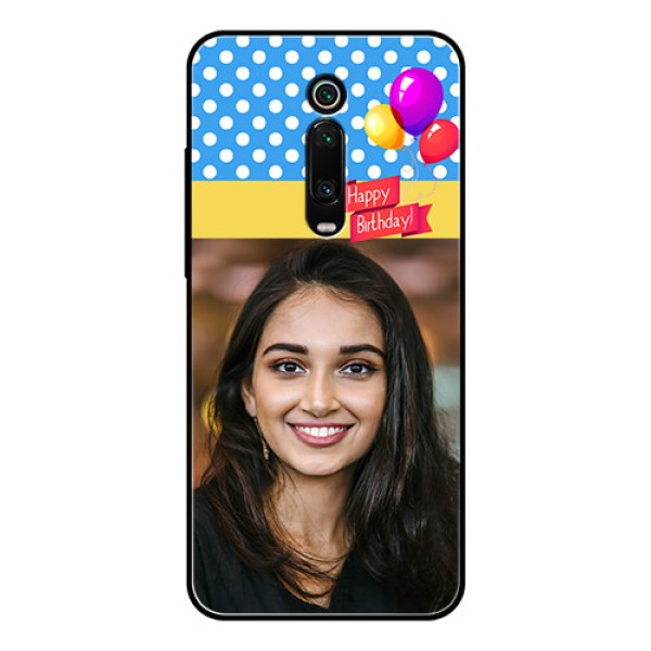 Redmi K20 Pro Custom Glass Mobile Case  - Happy Birthday Design