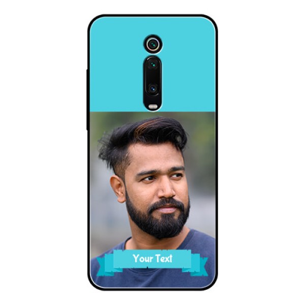 Redmi K20 Pro Personalized Glass Phone Case - Simple Blue Color Design Redmi K20 Pro Personalized Glass Phone Case - Simple Blue Color Design