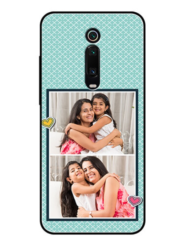 Custom Redmi K20 Pro Custom Glass Phone Case  - 2 Image Holder with Pattern Design