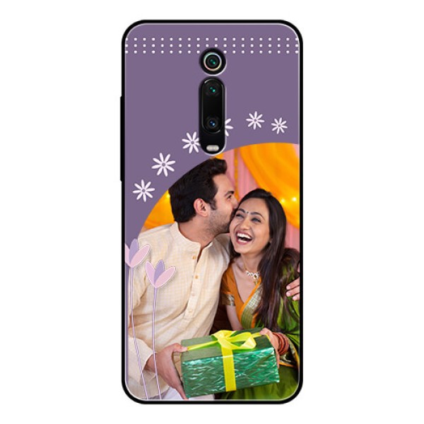 Redmi K20 Pro Custom Glass Mobile Case  - Lavender flowers design 
