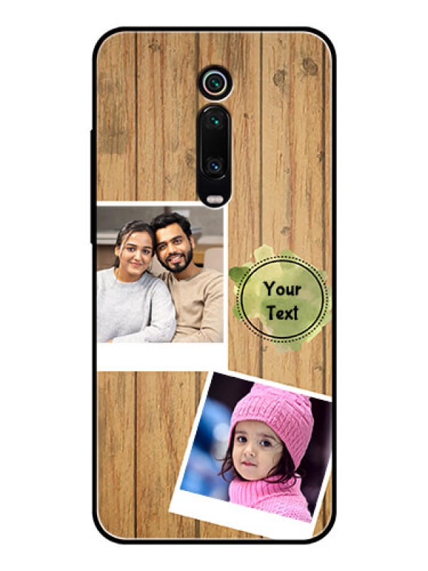 Custom Redmi K20 Pro Custom Glass Phone Case  - Wooden Texture Design
