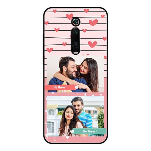 Redmi K20 Pro Custom Glass Mobile Case - Photo with Heart Design Redmi K20 Pro Custom Glass Mobile Case - Photo with Heart Design
