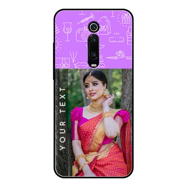 Redmi K20 Pro Custom Glass Mobile Case  - Birthday Icons Design