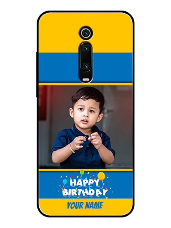 Custom Redmi K20 Pro Custom Glass Mobile Case  - Birthday Wishes Design