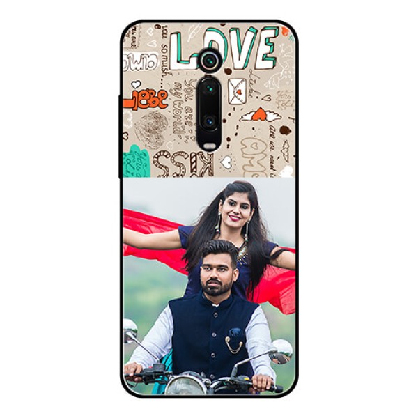 Redmi K20 Pro Custom Glass Phone Case  - Love Doodle Pattern 