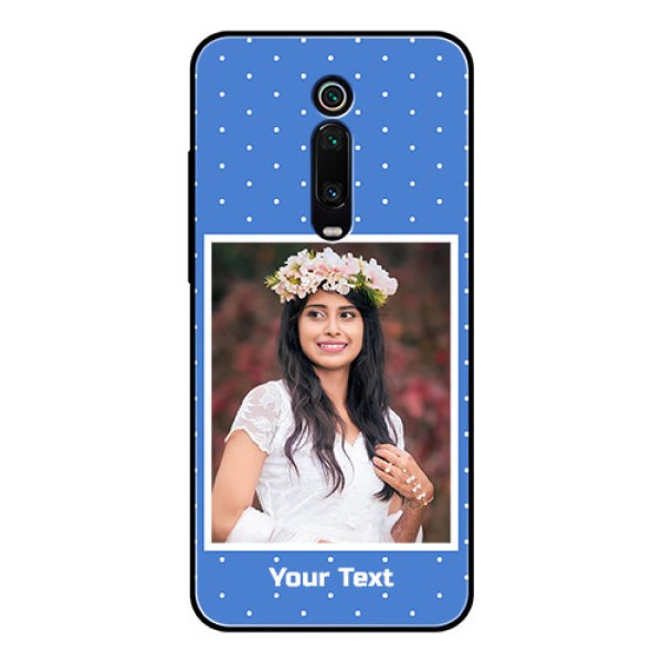Redmi K20 Pro Photo Printing on Glass Case  - Polka dots design