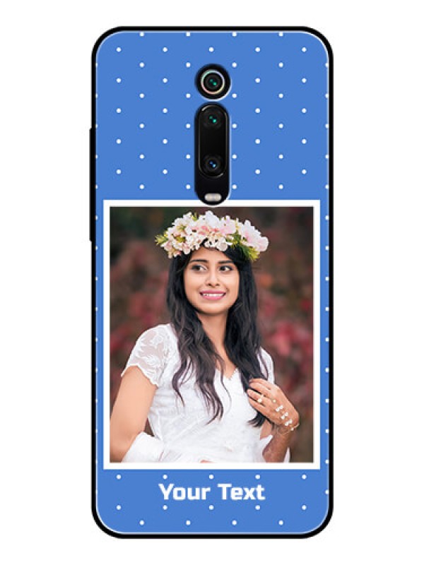 Custom Redmi K20 Pro Photo Printing on Glass Case  - Polka dots design