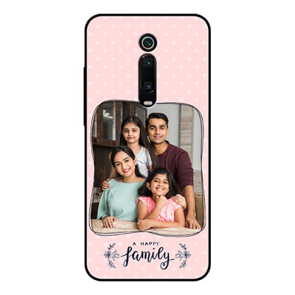 Redmi K20 Pro Custom Glass Phone Case  - Family with Dots Design
