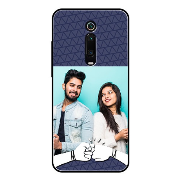 Redmi K20 Pro Photo Printing on Glass Case - with Best Friends Design Redmi K20 Pro Photo Printing on Glass Case - with Best Friends Design