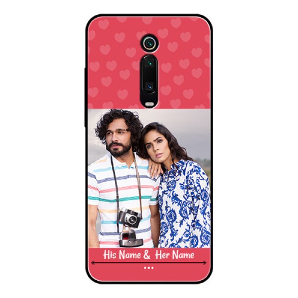Redmi K20 Pro Photo Printing on Glass Case  - Simple Love Design