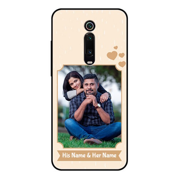 Redmi K20 Pro Custom Glass Phone Case - with confetti love design Redmi K20 Pro Custom Glass Phone Case - with confetti love design