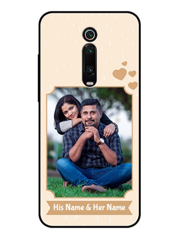 Custom Redmi K20 Pro Custom Glass Phone Case  - with confetti love design 