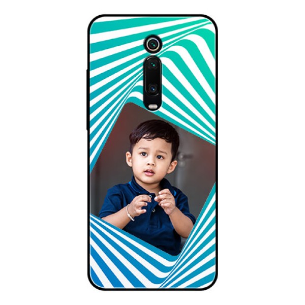 Redmi K20 Pro Personalized Glass Phone Case - Abstract Spiral Design Redmi K20 Pro Personalized Glass Phone Case - Abstract Spiral Design