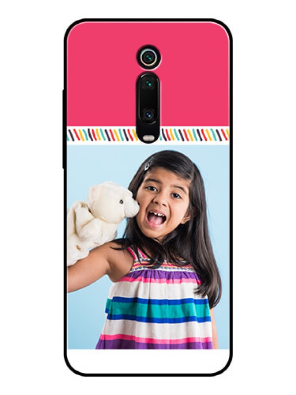 Custom Redmi K20 Pro Personalized Glass Phone Case  - Line art design