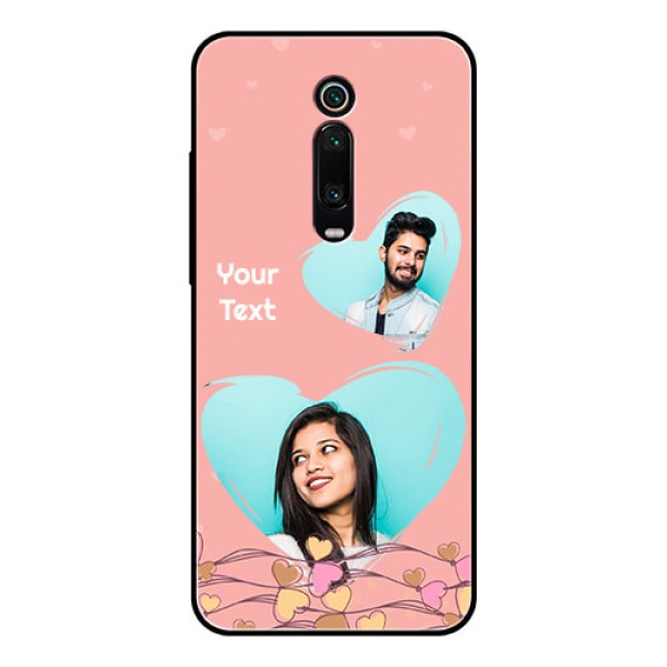 Redmi K20 Pro Custom Glass Mobile Case  - Love Doodle Design