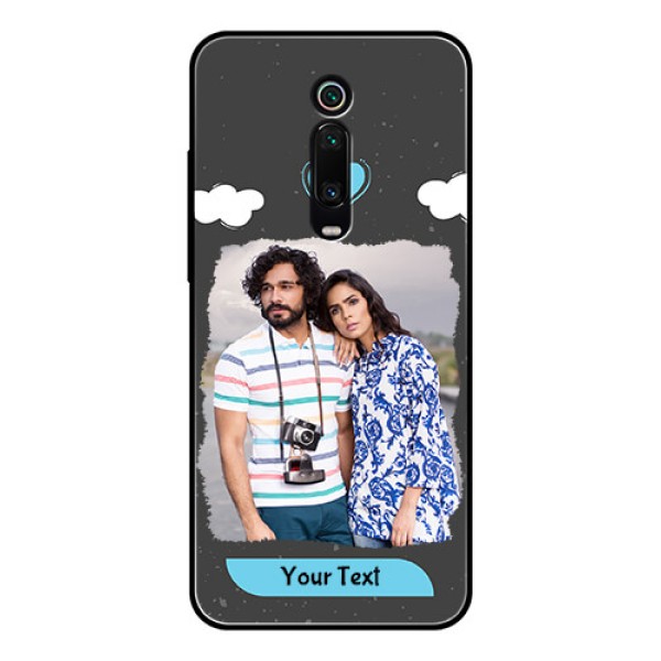 Redmi K20 Pro Custom Glass Phone Case - Splashes with love doodles Design Redmi K20 Pro Custom Glass Phone Case - Splashes with love doodles Design