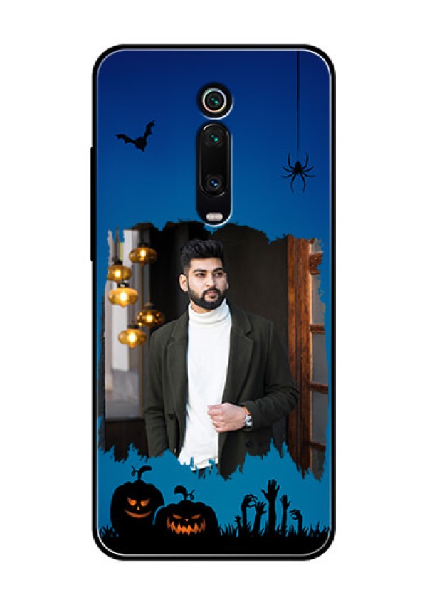 Redmi K20 Pro Photo Printing on Glass Case  - with pro Halloween design 