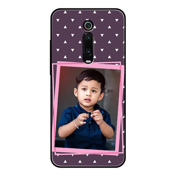 Redmi K20 Pro Custom Glass Mobile Case - Triangle Pattern Dotted Design Redmi K20 Pro Custom Glass Mobile Case - Triangle Pattern Dotted Design