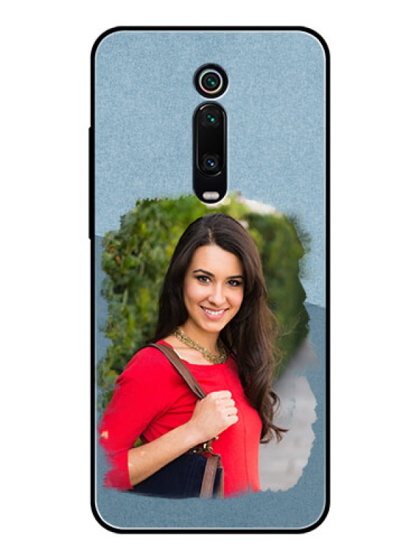 Custom Redmi K20 Pro Custom Glass Mobile Case  - Grunge Line Art Design