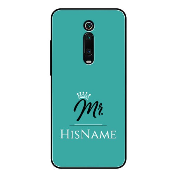 Redmi K20 Pro Custom Glass Phone Case Mr with Name