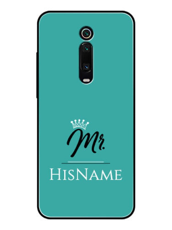Custom Redmi K20 Pro Custom Glass Phone Case Mr with Name